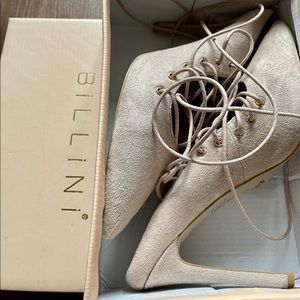 Billini Lenita Nude Suede Heel